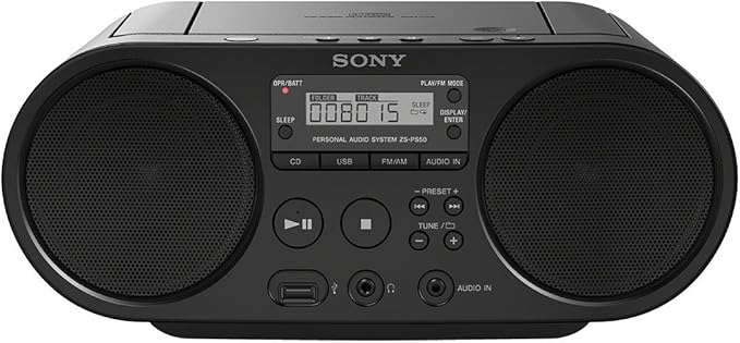 sony 索尼 cd / usb收音机录音机(am / fm)zsp-s50